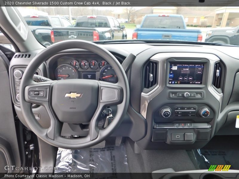 Black / Jet Black 2020 Chevrolet Silverado 1500 Custom Crew Cab 4x4