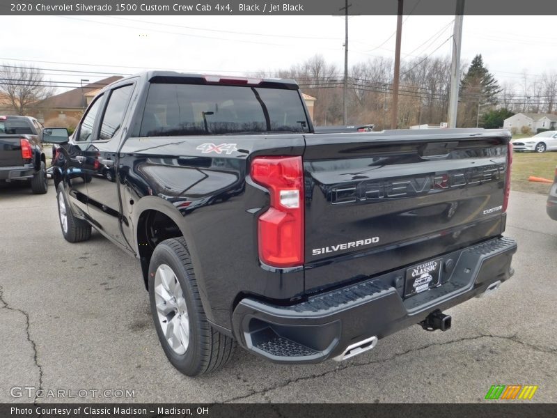 Black / Jet Black 2020 Chevrolet Silverado 1500 Custom Crew Cab 4x4