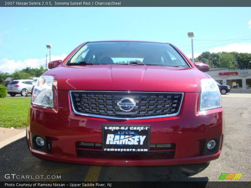 Sonoma Sunset Red / Charcoal/Steel 2007 Nissan Sentra 2.0 S