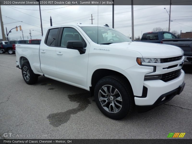 Summit White / Jet Black 2020 Chevrolet Silverado 1500 RST Double Cab 4x4