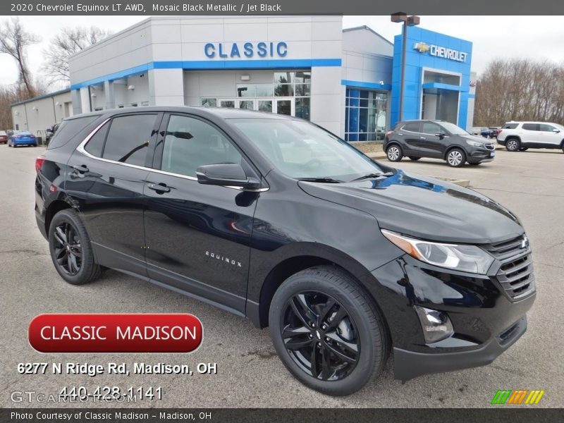 Mosaic Black Metallic / Jet Black 2020 Chevrolet Equinox LT AWD