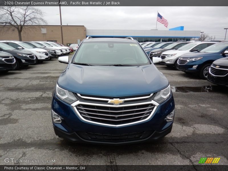 Pacific Blue Metallic / Jet Black 2020 Chevrolet Equinox Premier AWD