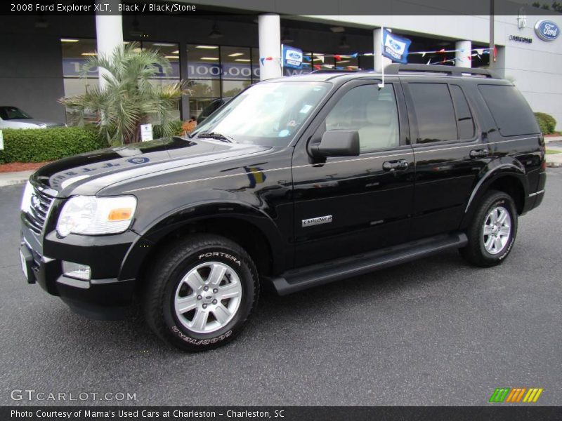 Black / Black/Stone 2008 Ford Explorer XLT
