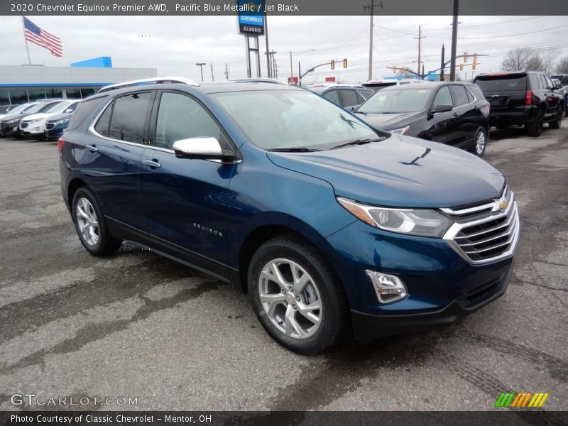 Pacific Blue Metallic / Jet Black 2020 Chevrolet Equinox Premier AWD
