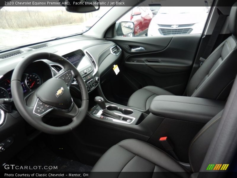 Pacific Blue Metallic / Jet Black 2020 Chevrolet Equinox Premier AWD