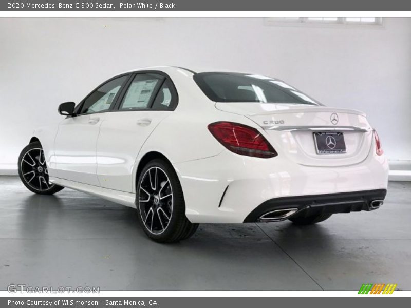 Polar White / Black 2020 Mercedes-Benz C 300 Sedan