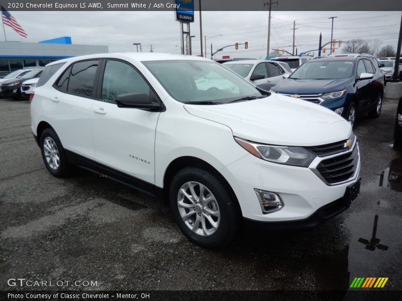 Summit White / Ash Gray 2020 Chevrolet Equinox LS AWD