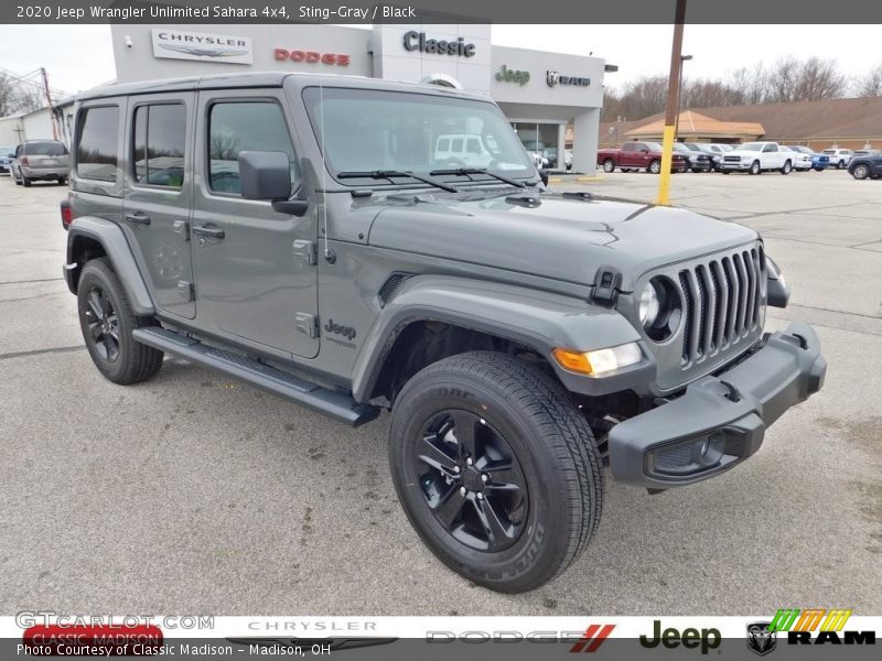 Sting-Gray / Black 2020 Jeep Wrangler Unlimited Sahara 4x4