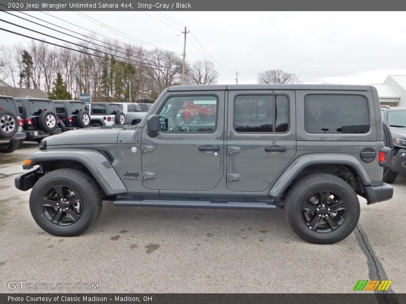 Sting-Gray / Black 2020 Jeep Wrangler Unlimited Sahara 4x4