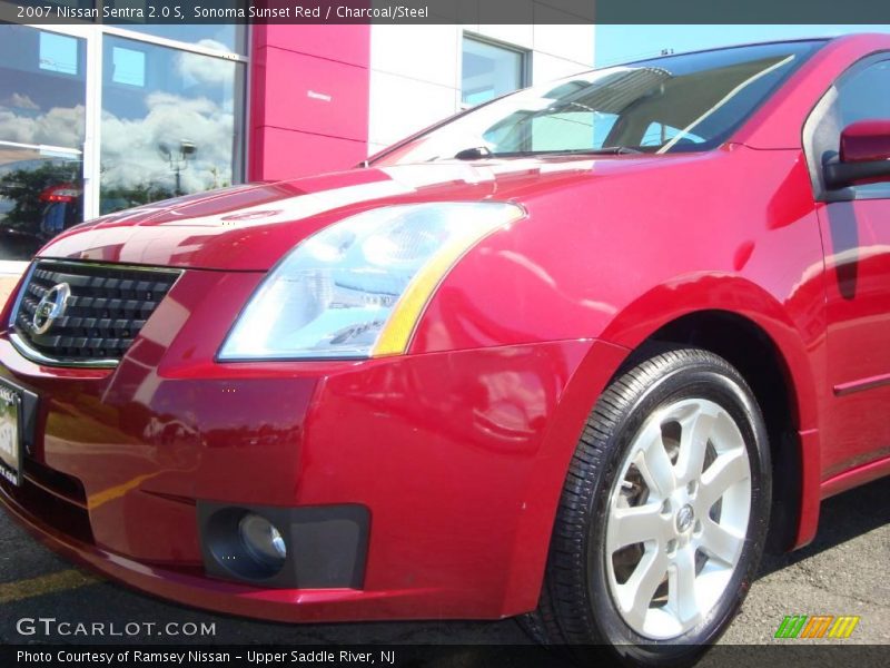 Sonoma Sunset Red / Charcoal/Steel 2007 Nissan Sentra 2.0 S