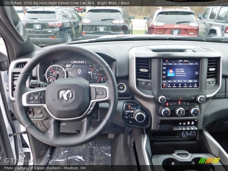 Bright White / Black 2020 Ram 1500 Big Horn Night Edition Crew Cab 4x4