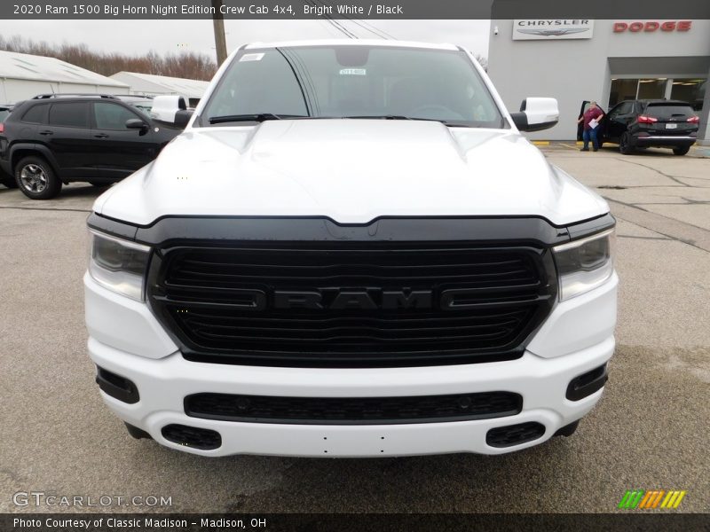 Bright White / Black 2020 Ram 1500 Big Horn Night Edition Crew Cab 4x4