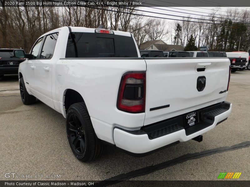 Bright White / Black 2020 Ram 1500 Big Horn Night Edition Crew Cab 4x4