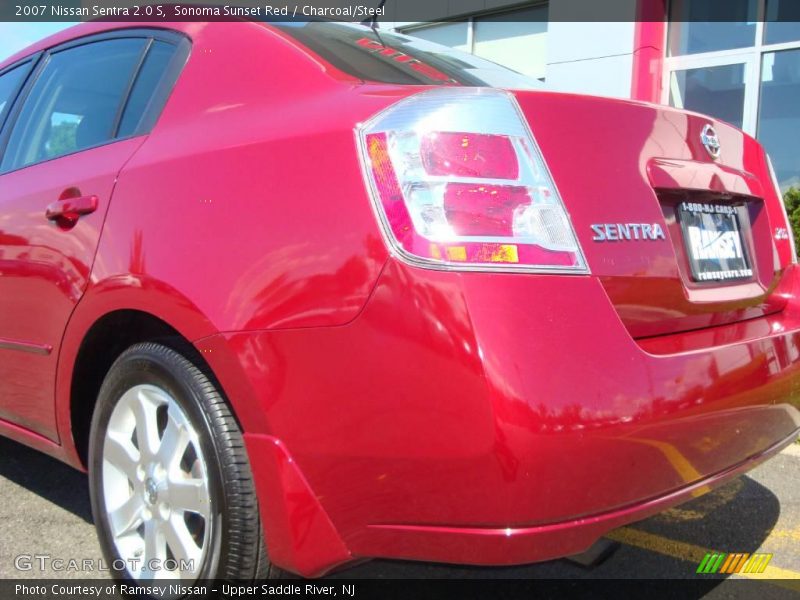 Sonoma Sunset Red / Charcoal/Steel 2007 Nissan Sentra 2.0 S