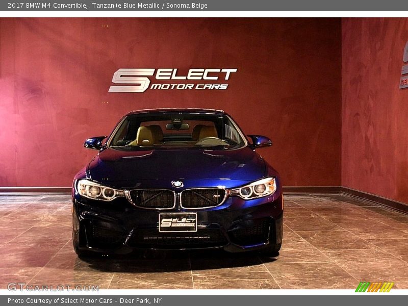 Tanzanite Blue Metallic / Sonoma Beige 2017 BMW M4 Convertible