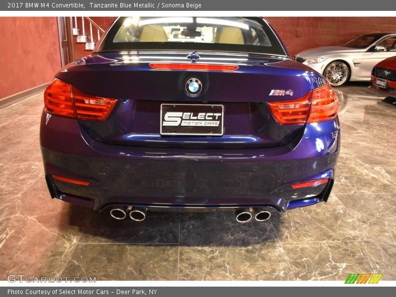 Tanzanite Blue Metallic / Sonoma Beige 2017 BMW M4 Convertible