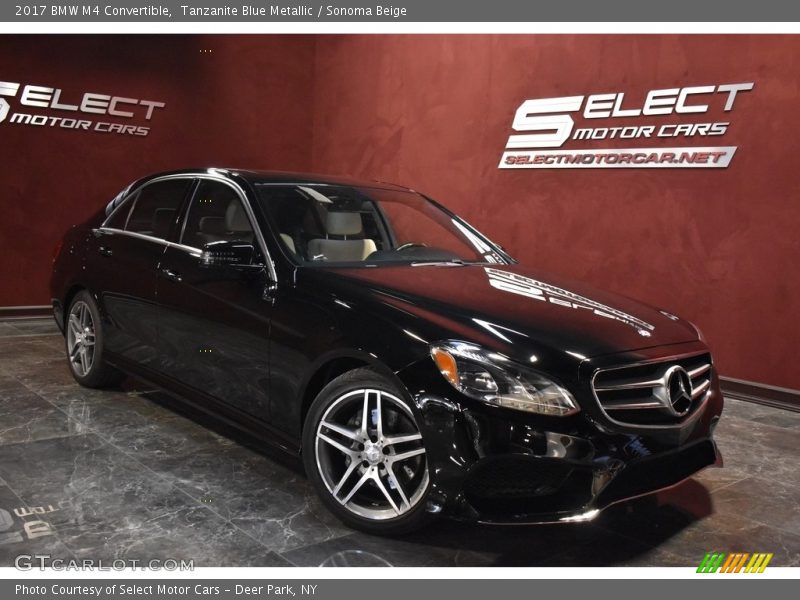 Tanzanite Blue Metallic / Sonoma Beige 2017 BMW M4 Convertible