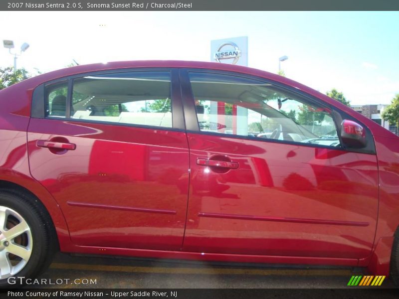 Sonoma Sunset Red / Charcoal/Steel 2007 Nissan Sentra 2.0 S