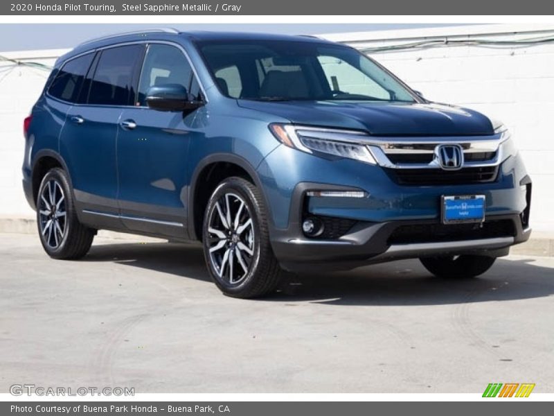 Steel Sapphire Metallic / Gray 2020 Honda Pilot Touring