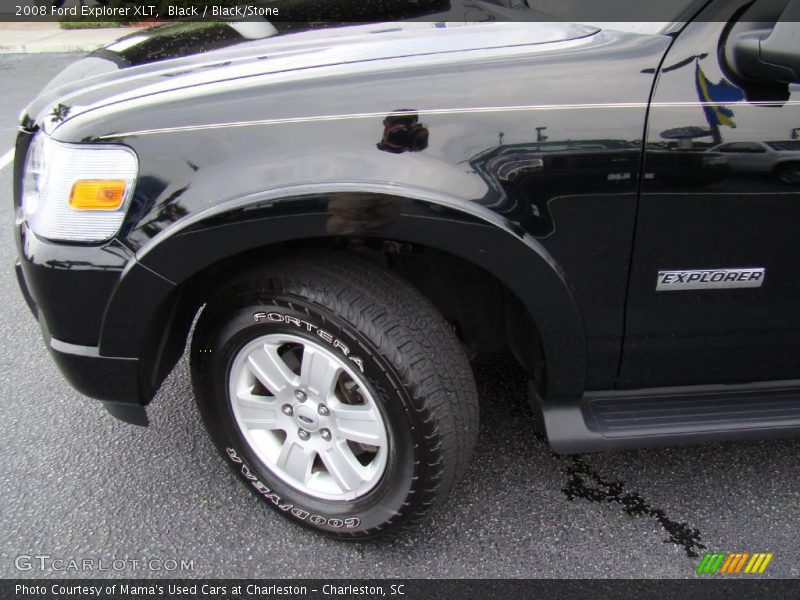 Black / Black/Stone 2008 Ford Explorer XLT