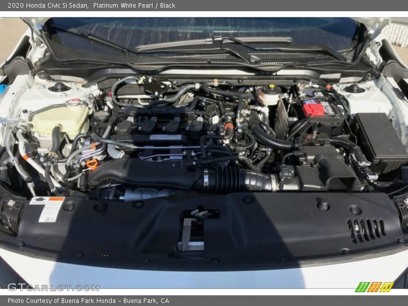 Platinum White Pearl / Black 2020 Honda Civic Si Sedan