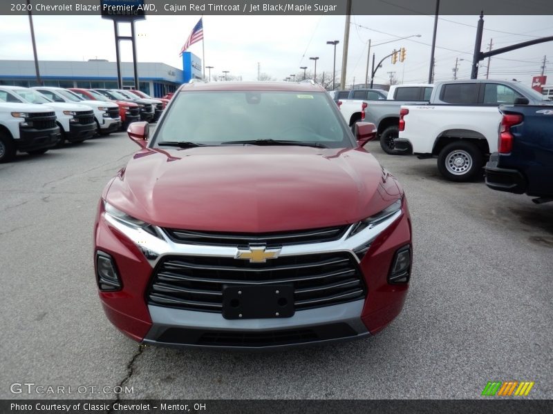 Cajun Red Tintcoat / Jet Black/Maple Sugar 2020 Chevrolet Blazer Premier AWD