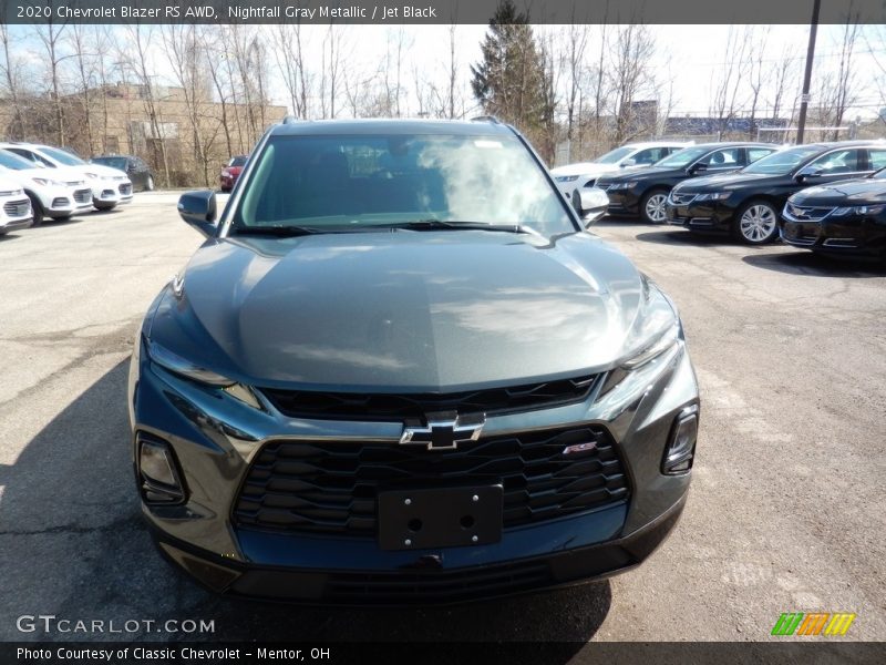 Nightfall Gray Metallic / Jet Black 2020 Chevrolet Blazer RS AWD