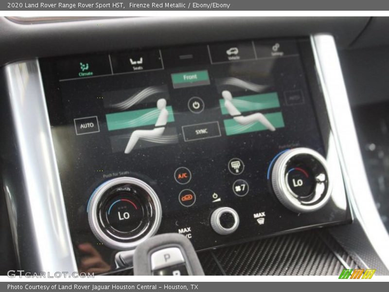 Controls of 2020 Range Rover Sport HST