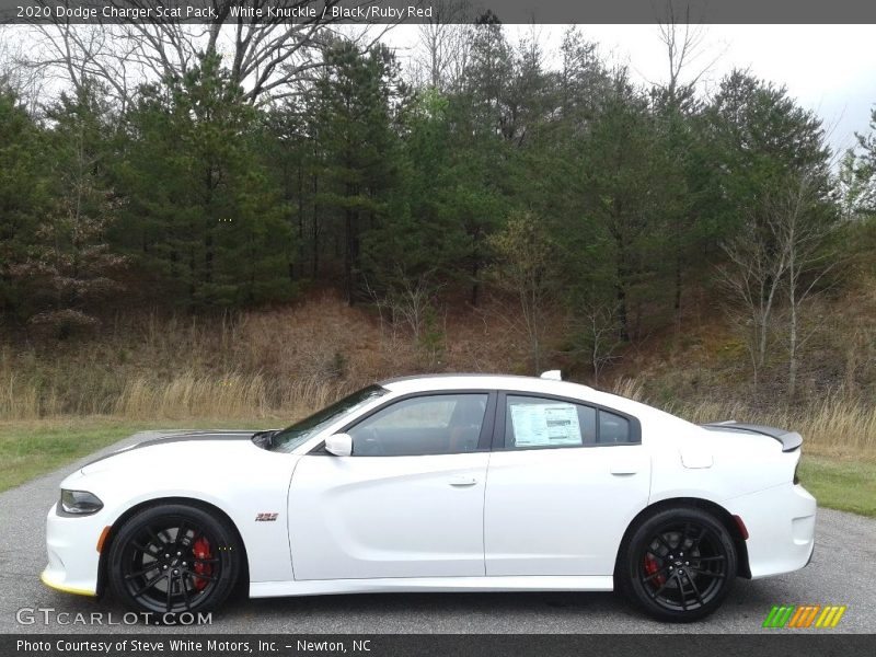 White Knuckle / Black/Ruby Red 2020 Dodge Charger Scat Pack