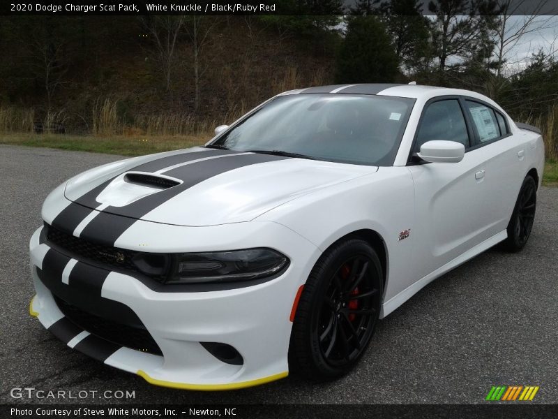 White Knuckle / Black/Ruby Red 2020 Dodge Charger Scat Pack