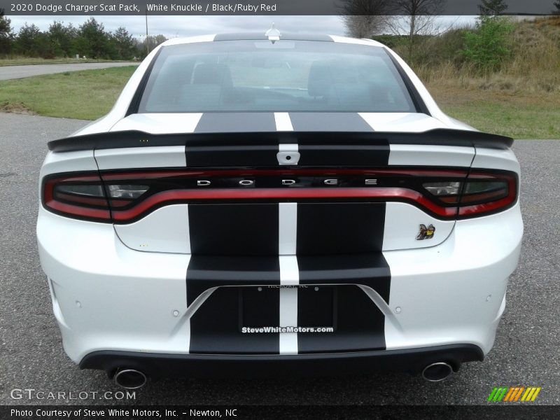 White Knuckle / Black/Ruby Red 2020 Dodge Charger Scat Pack