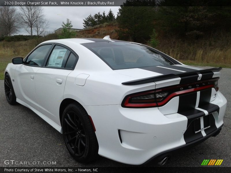 White Knuckle / Black/Ruby Red 2020 Dodge Charger Scat Pack