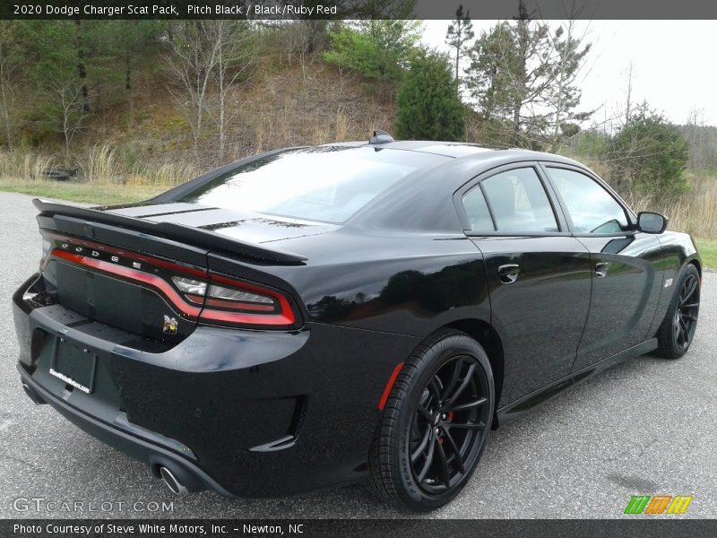 Pitch Black / Black/Ruby Red 2020 Dodge Charger Scat Pack