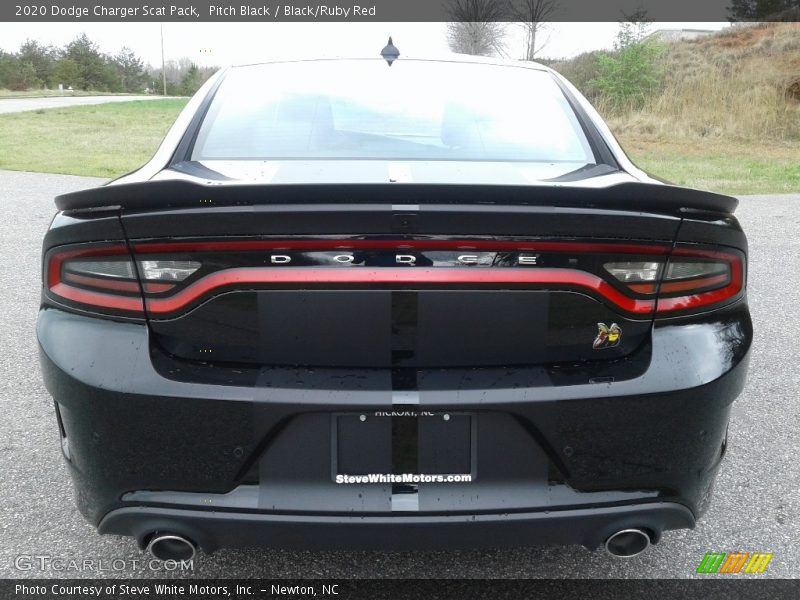 Pitch Black / Black/Ruby Red 2020 Dodge Charger Scat Pack