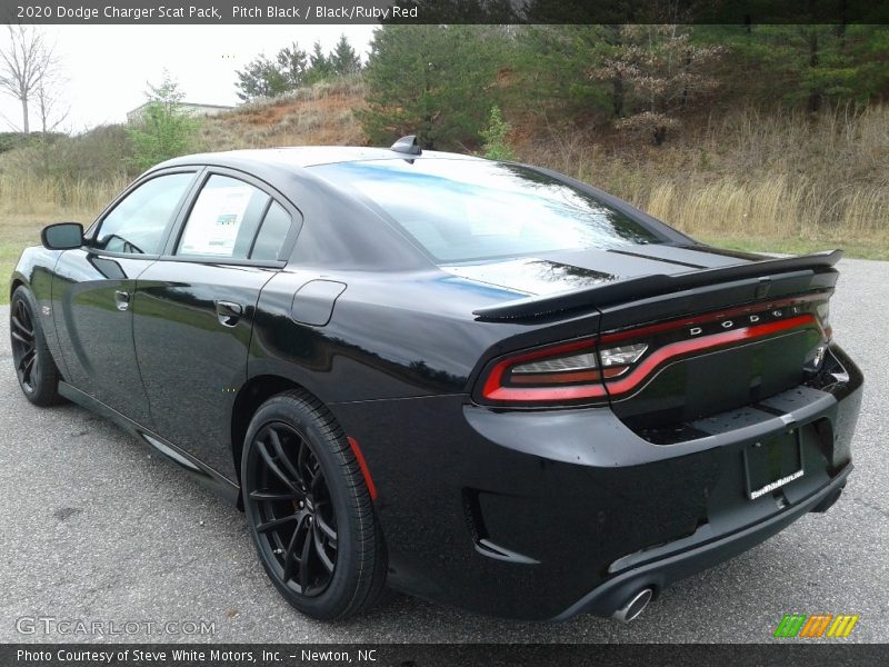 Pitch Black / Black/Ruby Red 2020 Dodge Charger Scat Pack