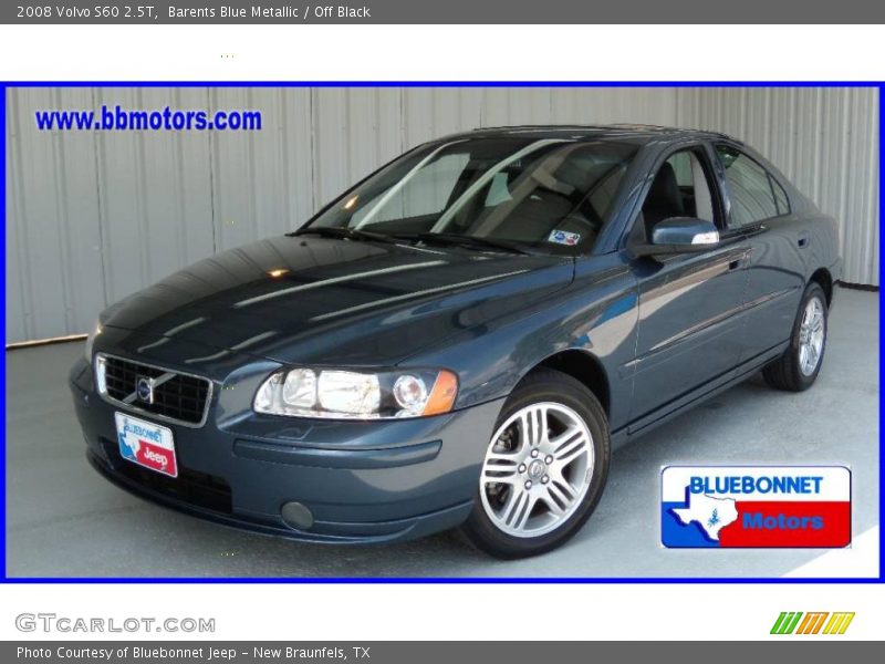 Barents Blue Metallic / Off Black 2008 Volvo S60 2.5T