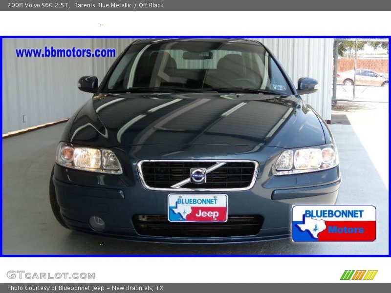 Barents Blue Metallic / Off Black 2008 Volvo S60 2.5T