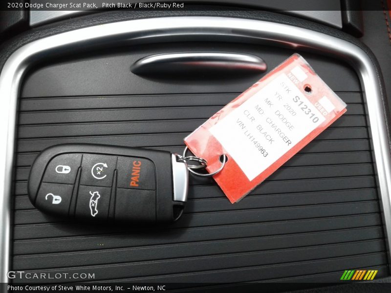 Pitch Black / Black/Ruby Red 2020 Dodge Charger Scat Pack