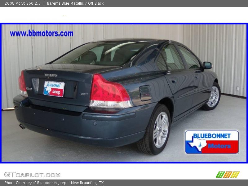 Barents Blue Metallic / Off Black 2008 Volvo S60 2.5T