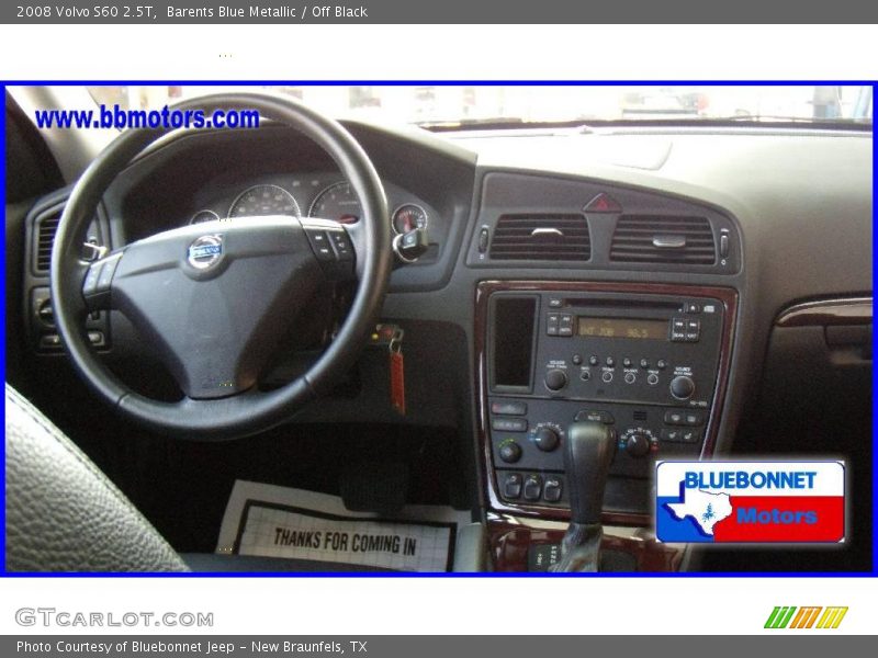 Barents Blue Metallic / Off Black 2008 Volvo S60 2.5T
