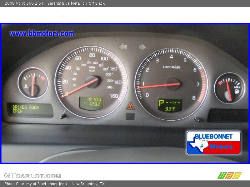 Barents Blue Metallic / Off Black 2008 Volvo S60 2.5T