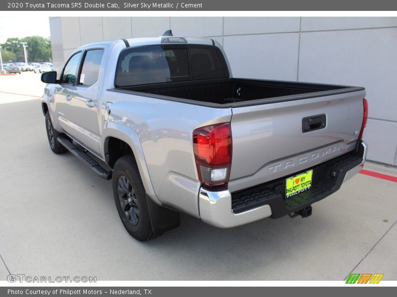 Silver Sky Metallic / Cement 2020 Toyota Tacoma SR5 Double Cab