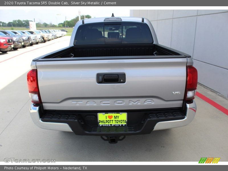 Silver Sky Metallic / Cement 2020 Toyota Tacoma SR5 Double Cab