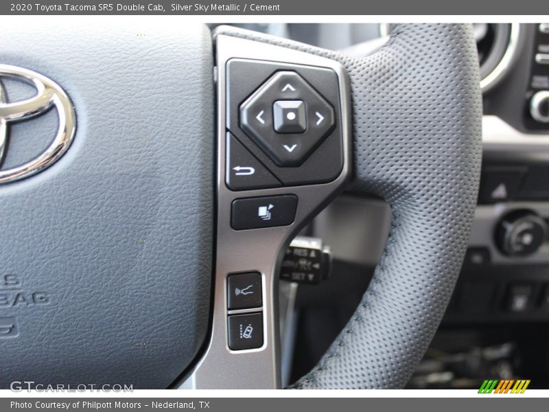 Silver Sky Metallic / Cement 2020 Toyota Tacoma SR5 Double Cab
