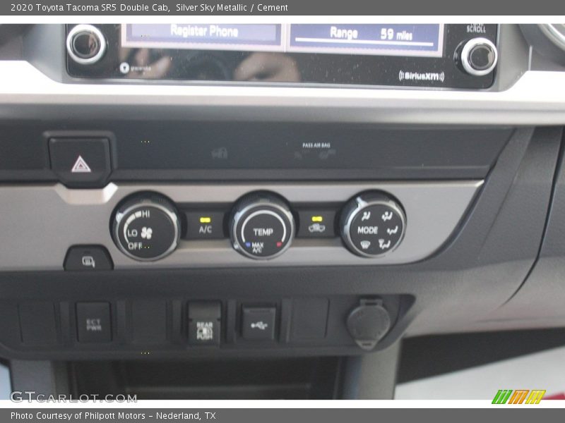 Silver Sky Metallic / Cement 2020 Toyota Tacoma SR5 Double Cab
