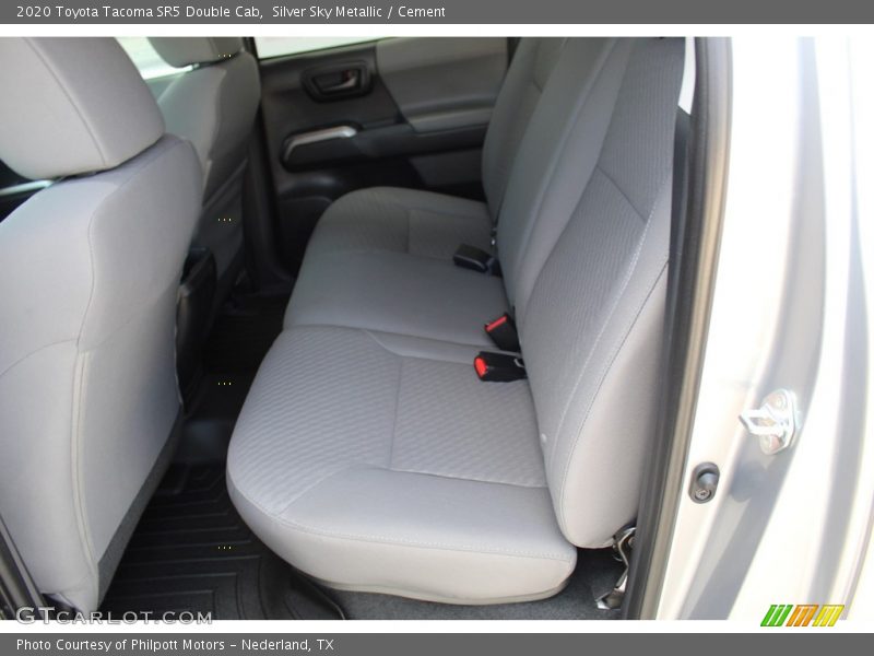 Silver Sky Metallic / Cement 2020 Toyota Tacoma SR5 Double Cab