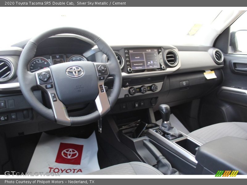 Silver Sky Metallic / Cement 2020 Toyota Tacoma SR5 Double Cab