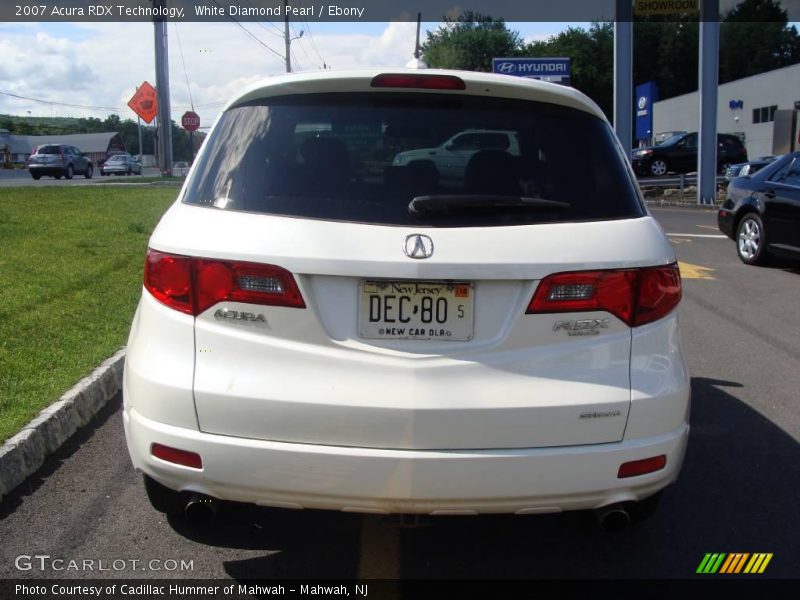 White Diamond Pearl / Ebony 2007 Acura RDX Technology
