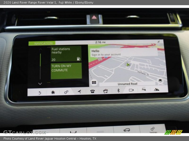 Navigation of 2020 Range Rover Velar S