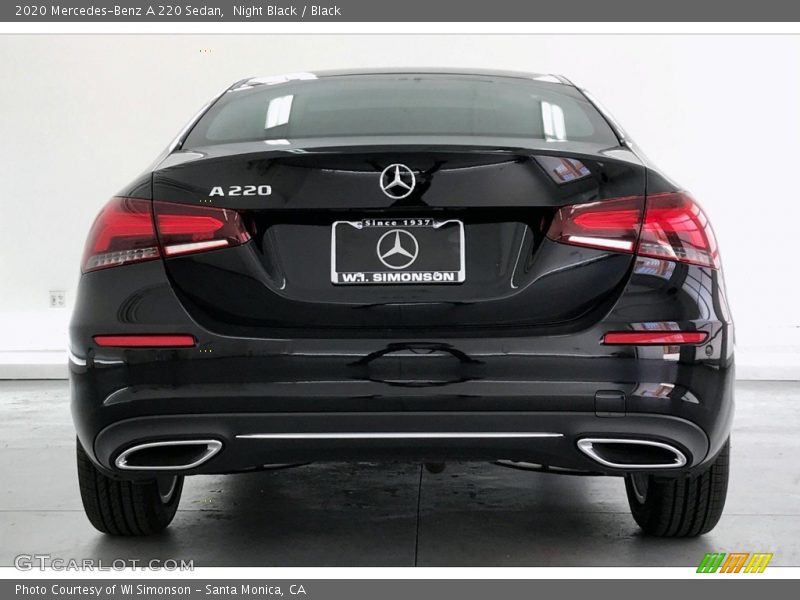 Night Black / Black 2020 Mercedes-Benz A 220 Sedan